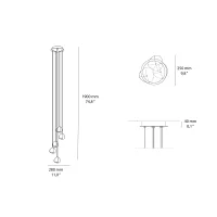 Terzani Mizu five light suspension lamp