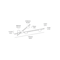 Wever & Ducrè Perlez Spin lampada da soffitto led