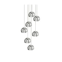 Terzani Mizu seven light suspension lamp