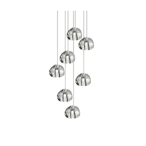 Terzani Mizu seven light suspension lamp