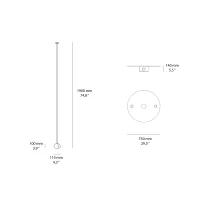 Terzani Mizu suspension lamp