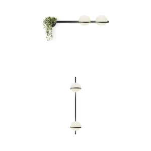 Vibia wall lamp Palma double light and vase