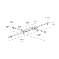 Wever & Ducrè Trace Grid 1.0 lampada da soffitto led Wever & Ducrè Trace Grid 1.0 lampada da soffitto led