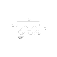 Maytoni Focus S Double ceiling spotlight