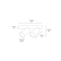 Maytoni Focus S Double ceiling spotlight