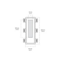Novantadieci 9010 Volta recessed led wall