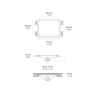 Novantadieci 9010 Silk Spot recessed led wall