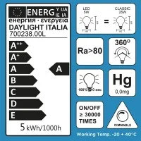 Lampadina LED Curved Vintage BOTTIGLIA BUMPED E27 5W 2000K Lampadina LED Curved Vintage BOTTIGLIA BUMPED E27 5W 2000K