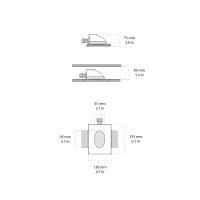 Novantadieci 9010 Ogee recessed led steplight