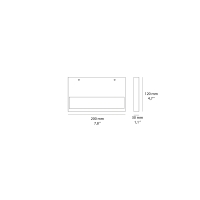 Isyluce Plate Duplex lampada bi-emissione da parete