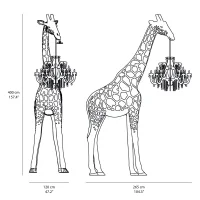 Qeeboo Giraffe In Love XL da interno
