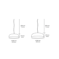 Oluce Canopy led suspension lamp