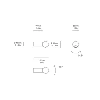 Estiluz Compass applique led