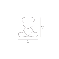 Qeeboo Teddy Love XS lampada ricaricabile
