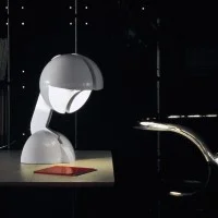 Martinelli Luce Ruspa Lampada da Tavolo Struttura In Alluminio
