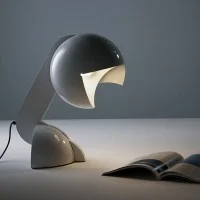 Martinelli Luce Ruspa Lampada da Tavolo Struttura In Alluminio