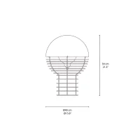 Verpan Wire Table 40 lampada da tavolo Verpan Wire Table 40 lampada da tavolo