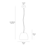 copy of Rotaliana Pomi H2 suspension lamp