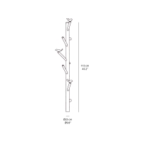 Minotti Bird Watch appendiabiti a parete