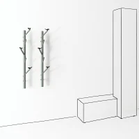 Minotti Bird Watch appendiabiti a parete