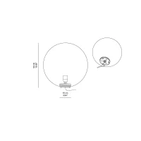 Slide Globe 50 luminous sphere