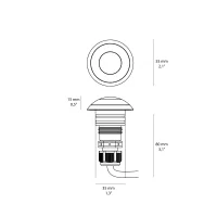 Puraluce Smart led floor steplight in stainless steel