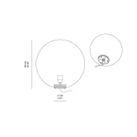 Slide Globe 60 luminous sphere