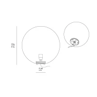 Slide Globe 70 luminous sphere
