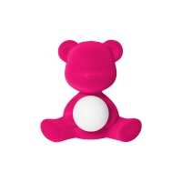 Qeeboo Teddy Girl Velvet lampada ricaricabile
