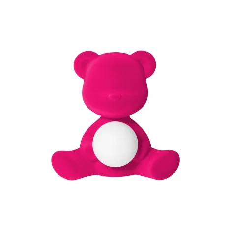 Qeeboo Teddy Girl Velvet lampada ricaricabile