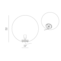 Slide Globe 80 luminous sphere