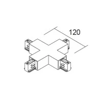 Ivela power X-joint Black Color for Binary Three Phase Track