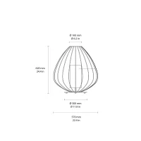 Karman Cell lampada da terra led per esterno
