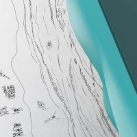 Minotti pensile Riflesso d'Onda