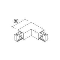 Ivela 7655-10 - W30 Power Coupling L Black Track Three Phase
