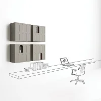 Minotti Roma Pensile wall unit