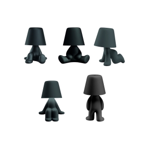 Qeeboo Sweet Brothers masterpack x 5 completo nero