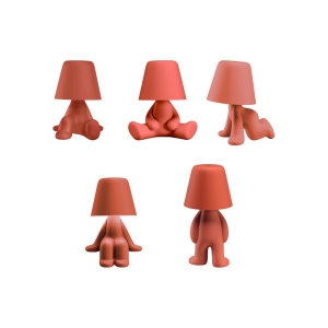 Qeeboo Sweet Brothers masterpack x 5 completo terracotta