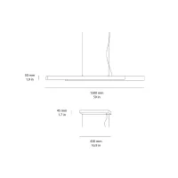 Kundalini Dala Linear lampada a sospensione led