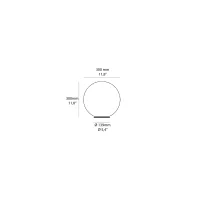 Linea Light Sphere diffusore per lampada led Rolling Sky