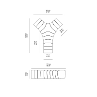 Plust Jetlag modular bench