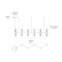 Artemide Zephyr L led suspension lamp