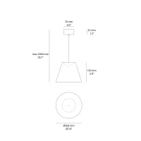 Rotaliana Dina suspension lamp