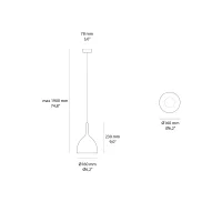 Rotaliana Drink H1 lampada led da sospensione