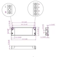 Constant 24V 60W dimmable Triac taglio di fase 0-10V (5in1) Constant 24V 60W dimmable Triac taglio di fase 0-10V (5in1)