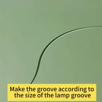 Lampo Kit Profilo pieghevole curvo in alluminio Taglio Di Luce 2M