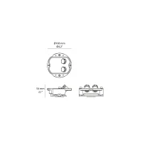 IGuzzini Baseplate Double for the installation of Trick em