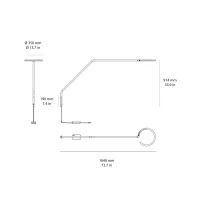 Artemide Vine Light L lampada da parete led