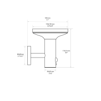 Lampo Applique Solar Led Quadrata lampada solare