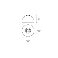 Vibia Semisphere diffuser for Plusminus system
